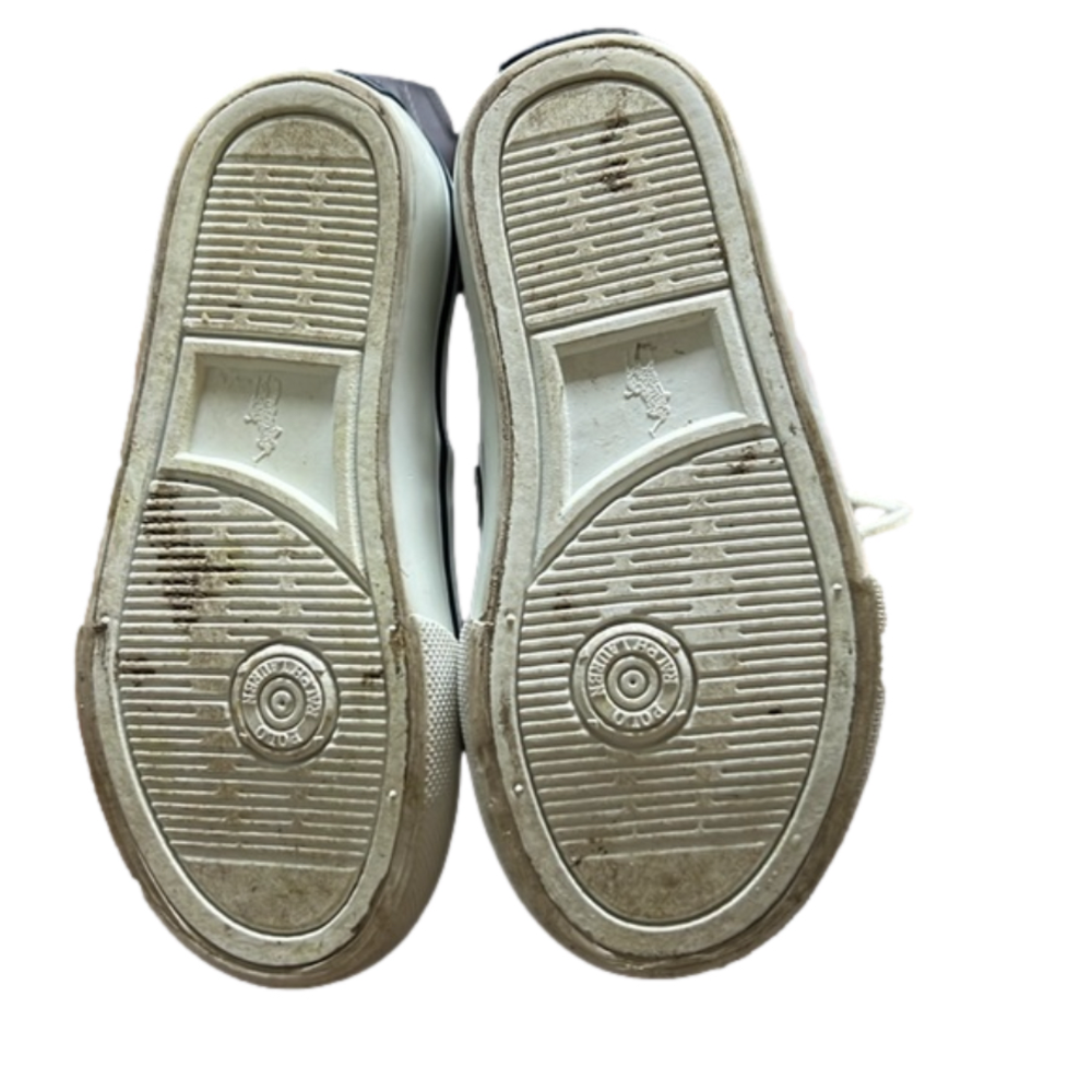 Boys toddler Ralph Lauren‎ Polo Sport canvas shoes good navy green size 9 - Picture 5 of 6